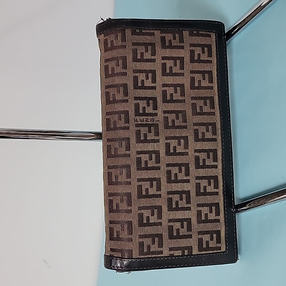 Fendi Brown and Black Wallet